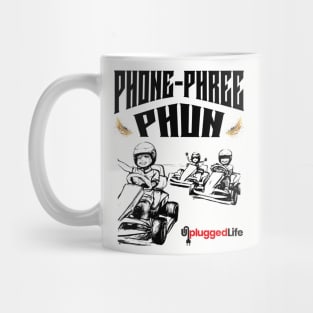 Phone Phree Phun Race Car Unplugged Life Mug